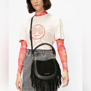 Ted Baker NWT hobo fringe suede bag